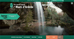 Desktop Screenshot of parc-monts-ardeche.fr